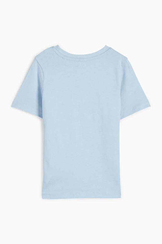 Copii - Băieți - Dinozauri - tricou cu mânecă scurtă - albastru deschis