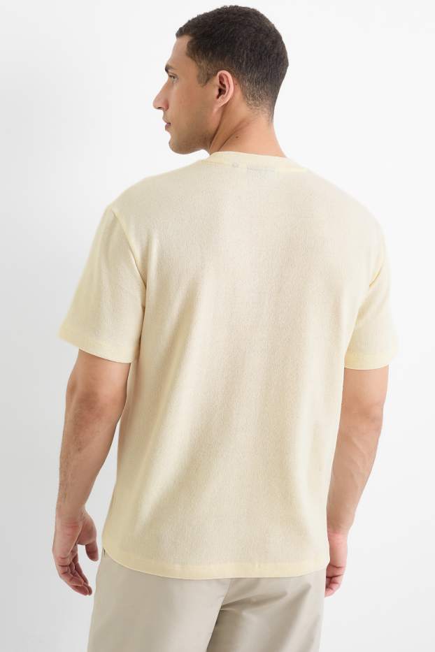 Uomo - T-shirt - relaxed fit - bianco crema