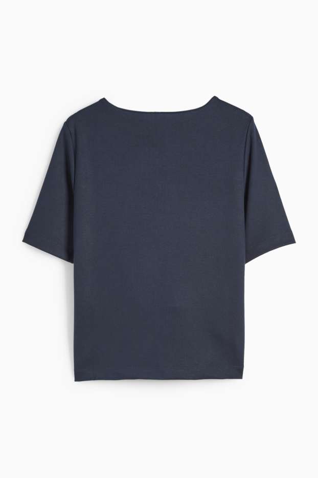 Femmes - T-shirt - regular fit - bleu foncé