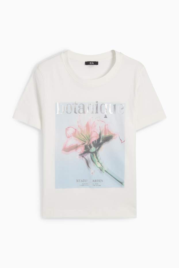 Donna - T-shirt - regular fit - bianco