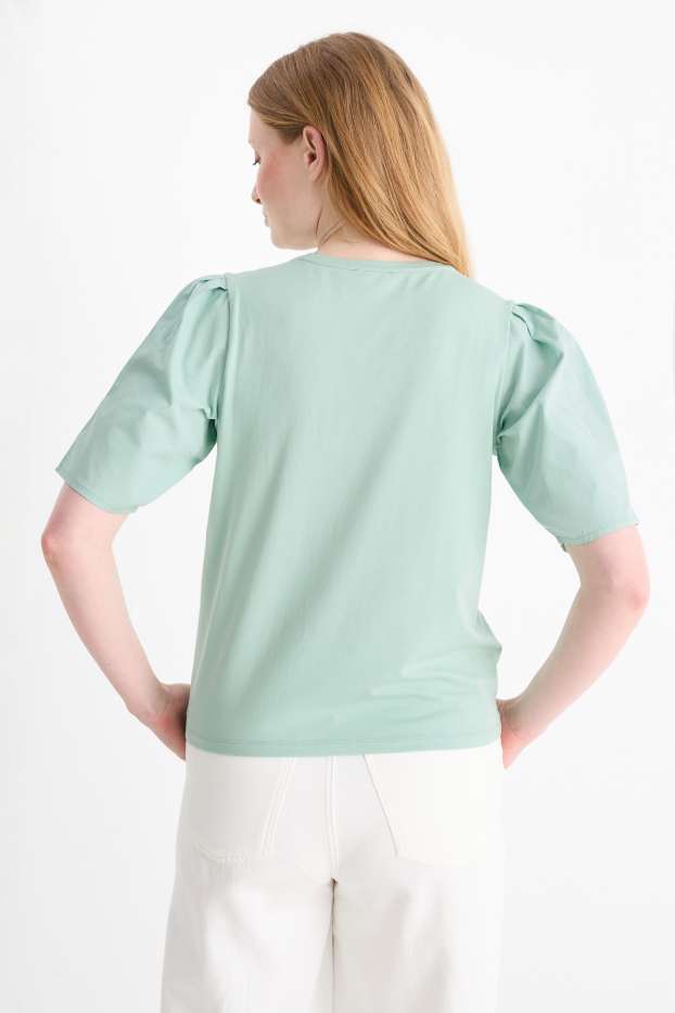 Women - T-shirt - regular fit - mint green