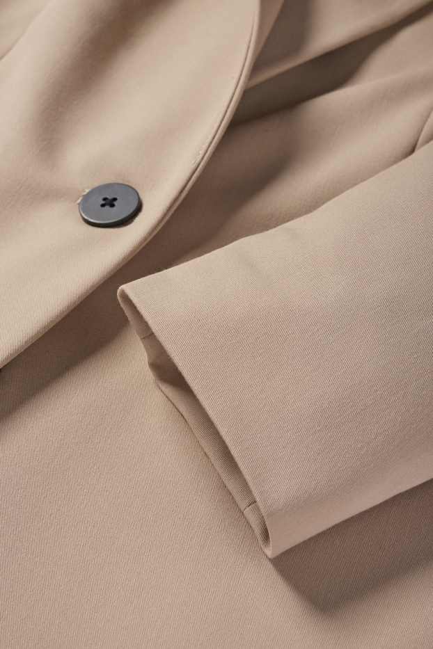 Damen - Business-Blazer - tailliert - taupe