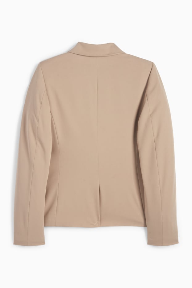 Damen - Business-Blazer - tailliert - taupe