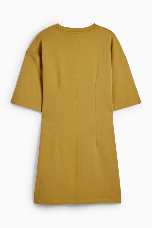 Donna - Vestito a t-shirt - giallo senape