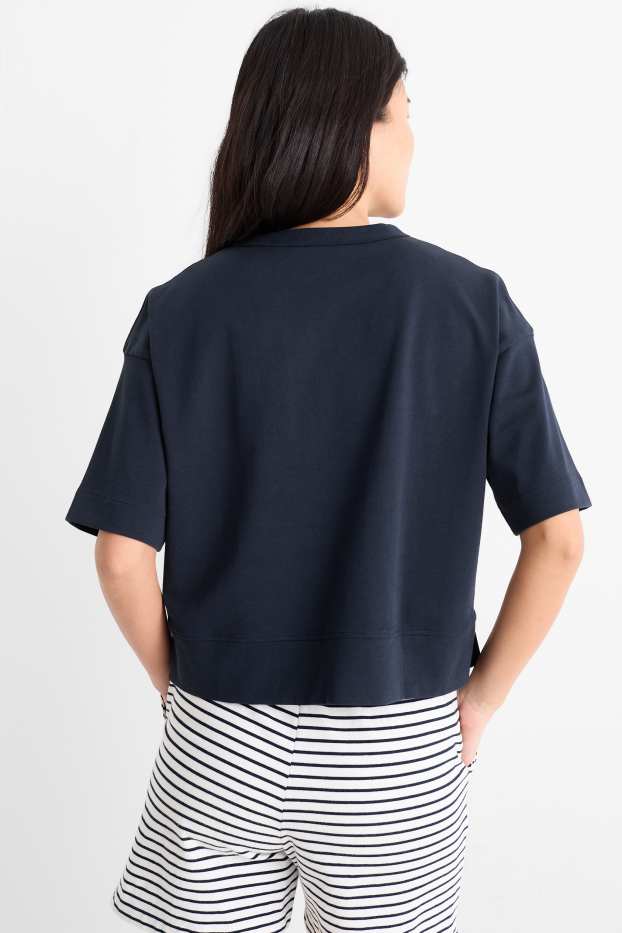 Damen - T-Shirt - dunkelblau