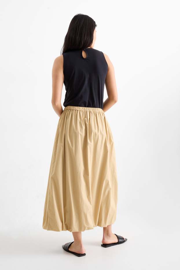 Dames - Ballonrok - beige