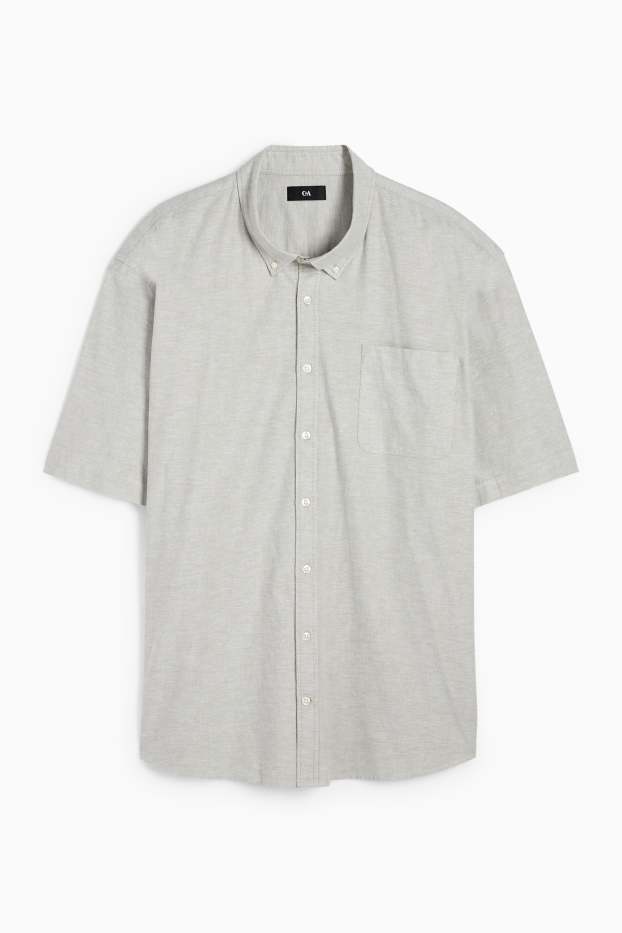 Heren - Overhemd - regular fit - button down - lichtgroen