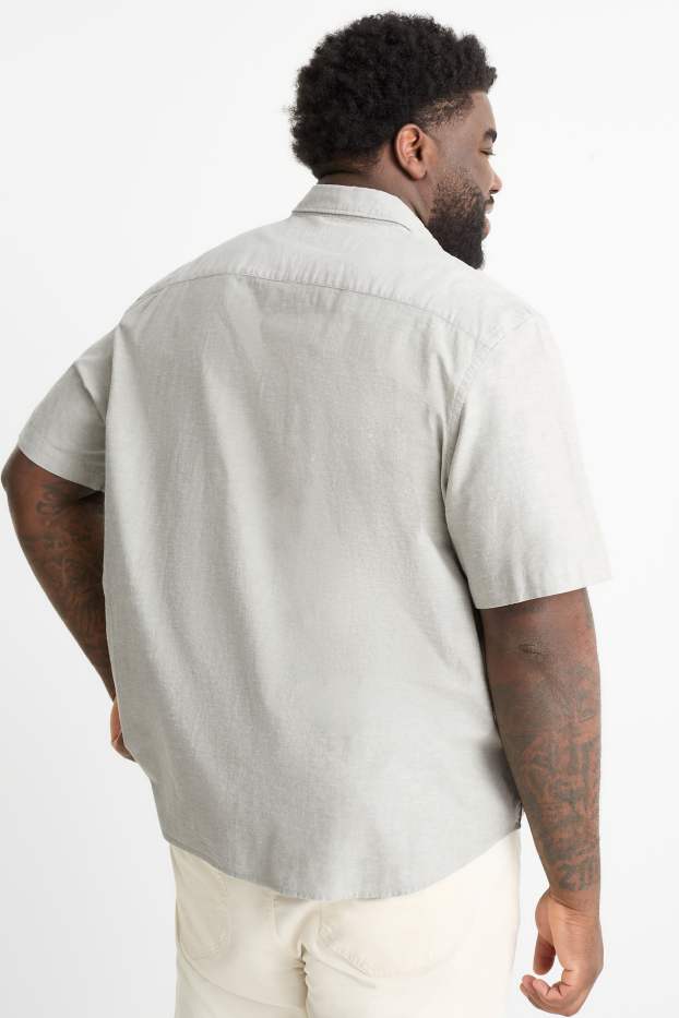 Heren - Overhemd - regular fit - button down - lichtgroen