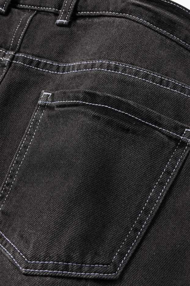 Děti - chlapci - Džínové bermudy - džíny - tmavošedé