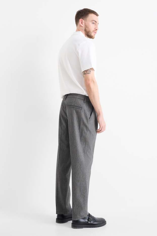 Home - Xinos - tapered fit - texturats - gris fosc