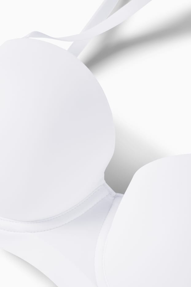 Damen - BH mit Bügel - BALCONETTE - wattiert - LYCRA® - weiß