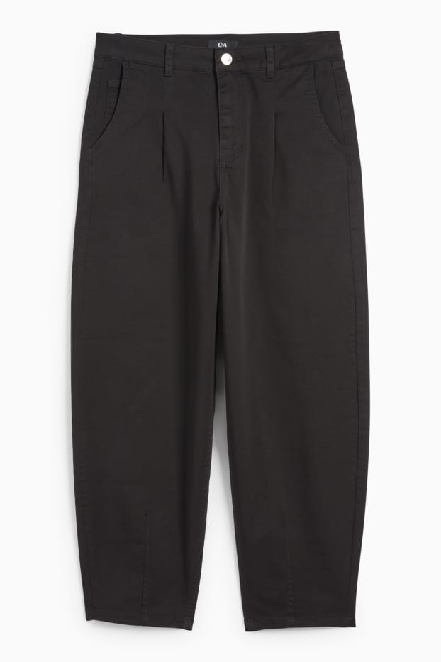 Femmes - Barrel jean - high waist - noir