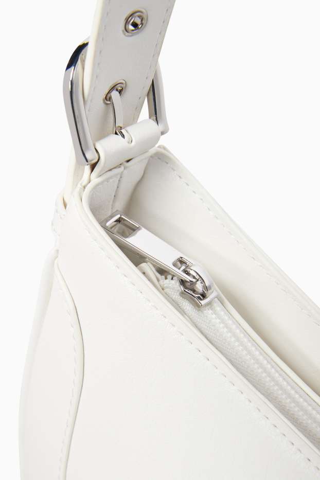 Dona - Bossa d'espatlla - pell sintètica - blanc trencat