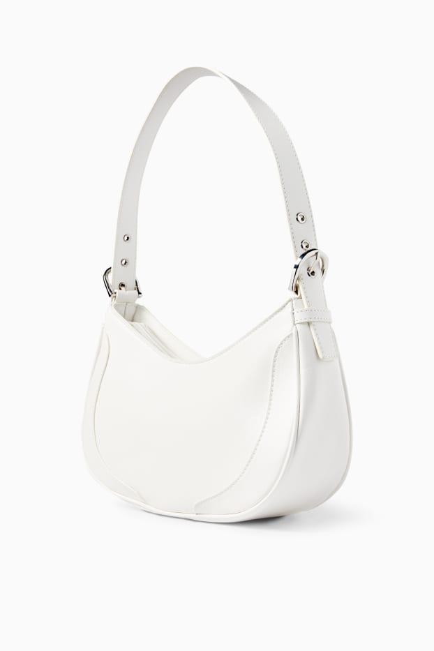 Dona - Bossa d'espatlla - pell sintètica - blanc trencat