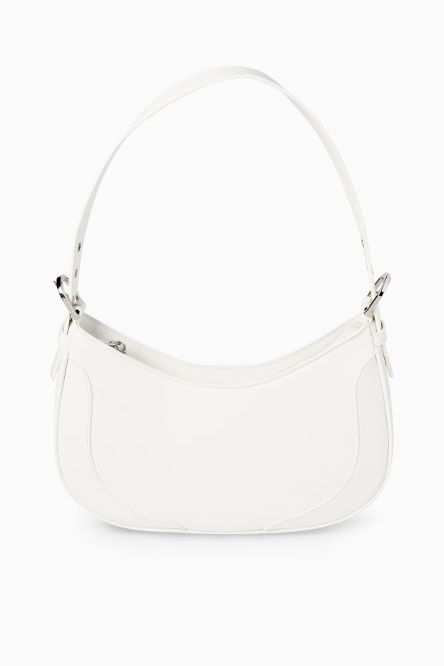 Dona - Bossa d'espatlla - pell sintètica - blanc trencat