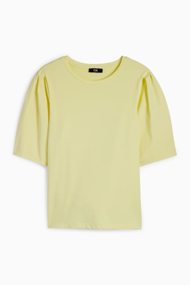 Femmes - T-shirt - regular fit - jaune