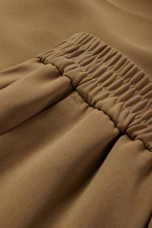 Donna - Pantaloni di stoffa - vita media - tapered fit - kaki