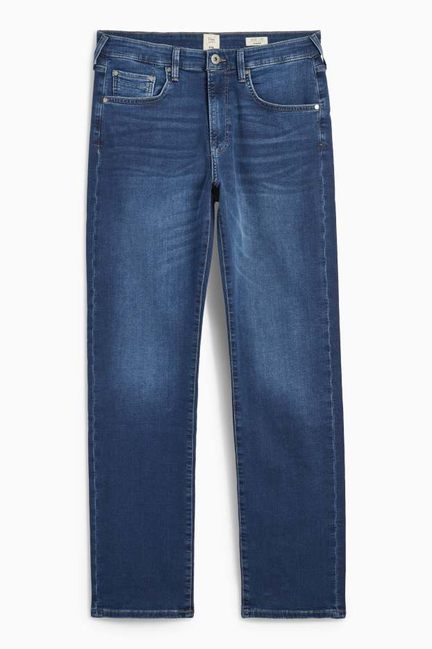 Hommes - Straight jean - Flex jog denim - LYCRA® - jean bleu foncé