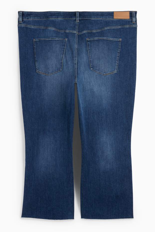 Dames - Bootcut jeans - mid waist - jeansdonkerblauw