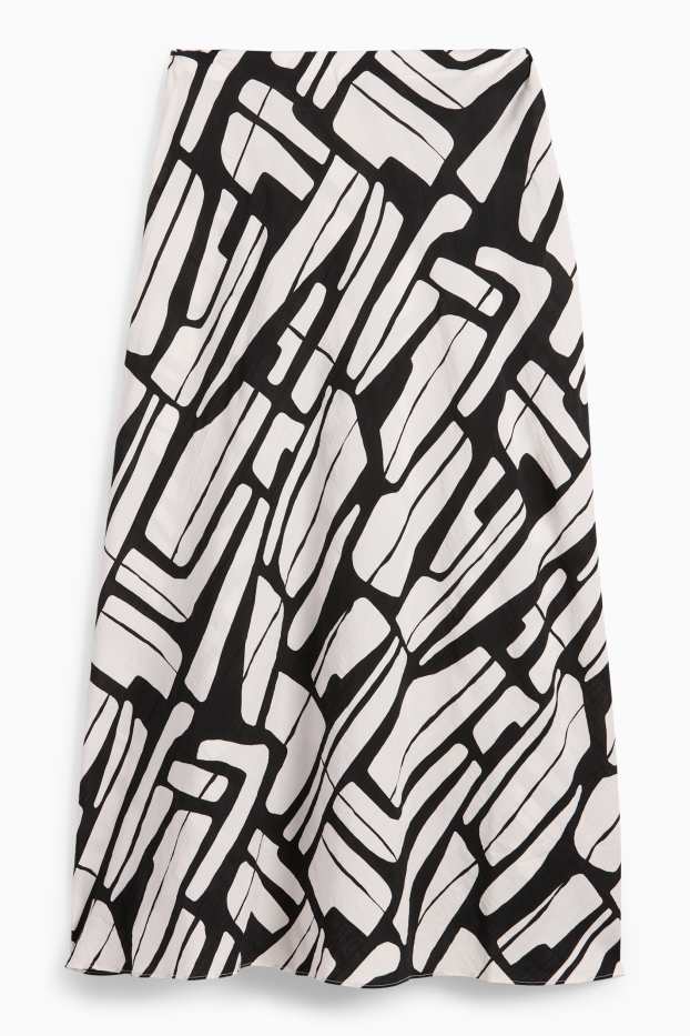 Dona - Faldilla - amb motiu - negre/blanc
