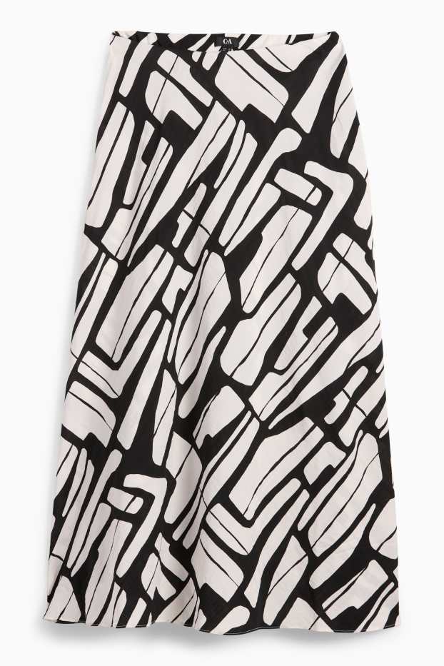 Dona - Faldilla - amb motiu - negre/blanc
