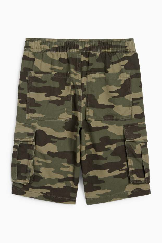 Enfants garçons - Short cargo - à motif - camouflage