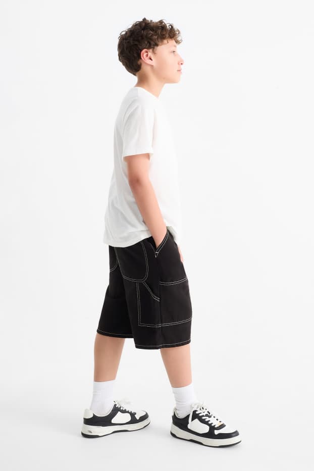 Copii - Băieți - Bermude de blugi - negru