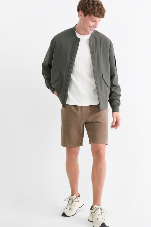 Herren - Sweatshorts - braun