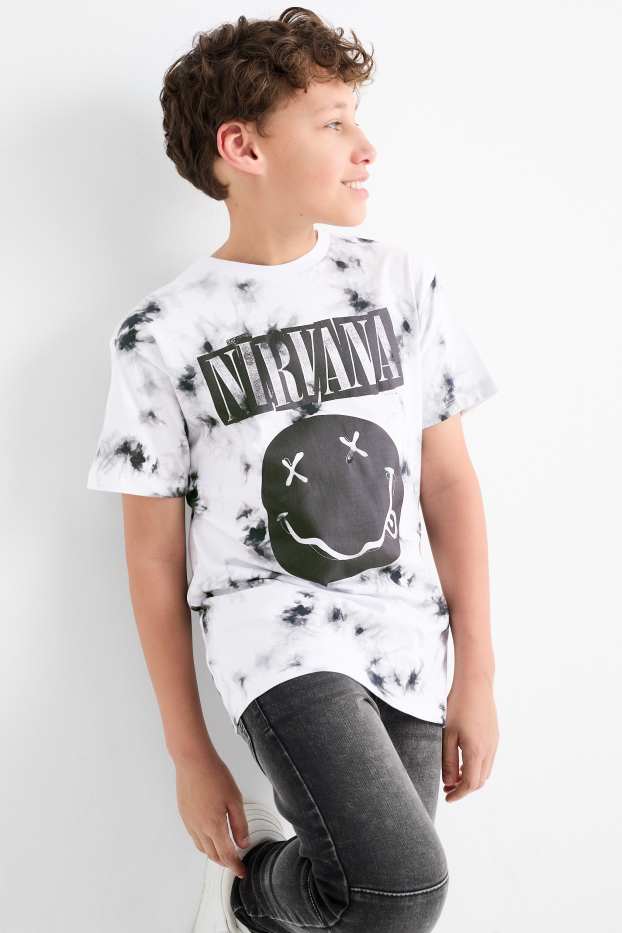 Enfants garçons - Nirvana - T-shirt - noir / blanc