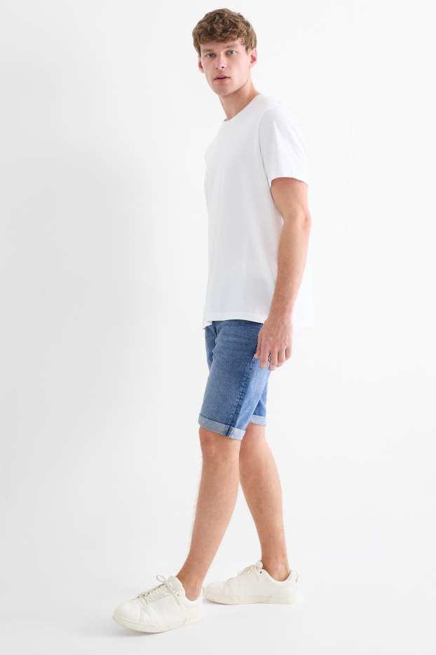 Herren - Jeans-Shorts - LYCRA® - jeansblau