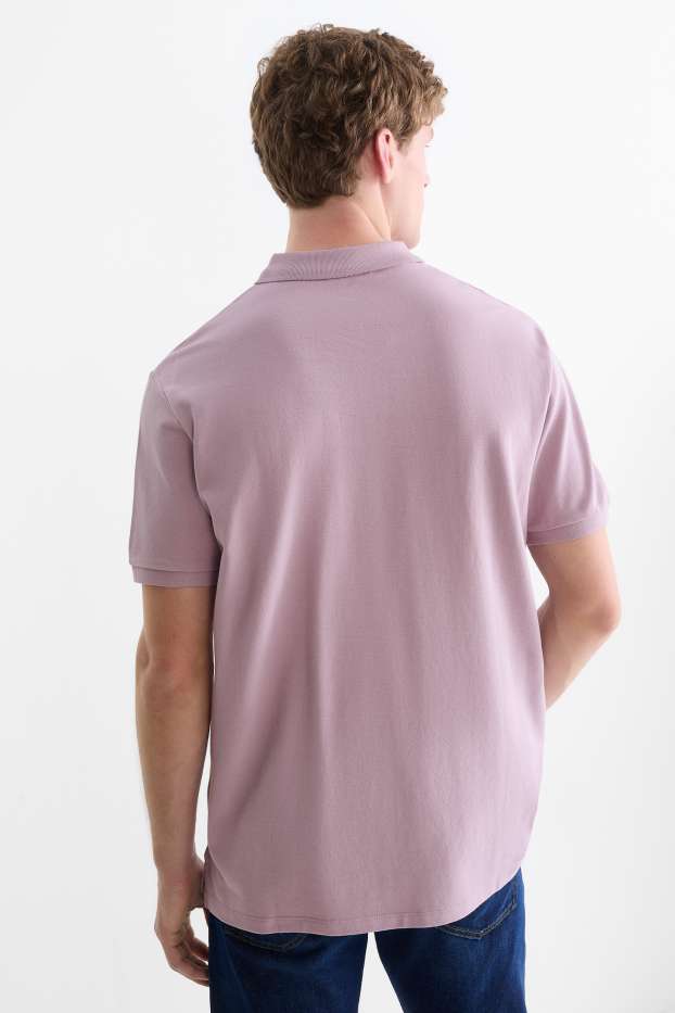 Herren - Poloshirt - hellviolett