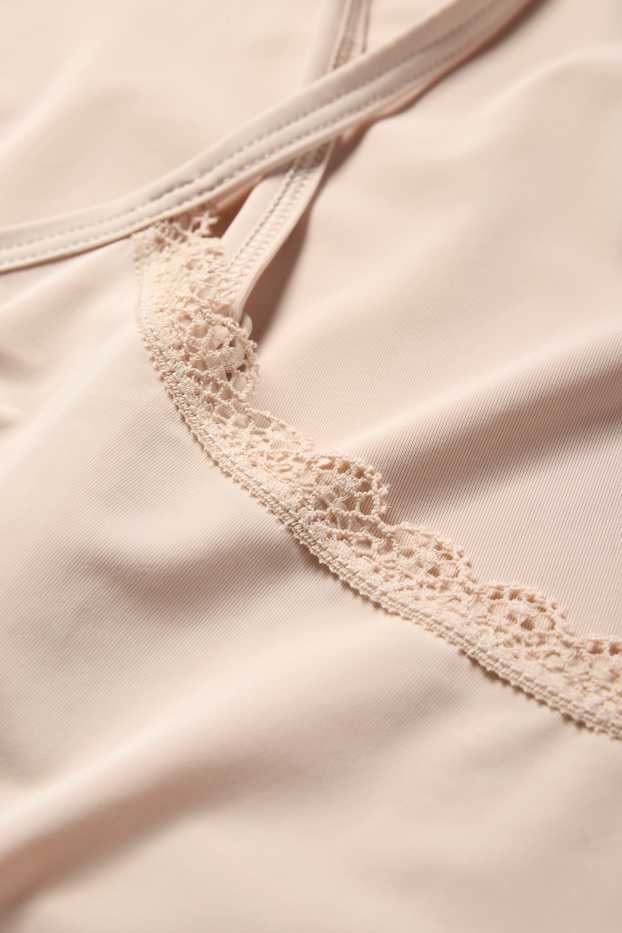 Damen - Unterkleid - hellbeige