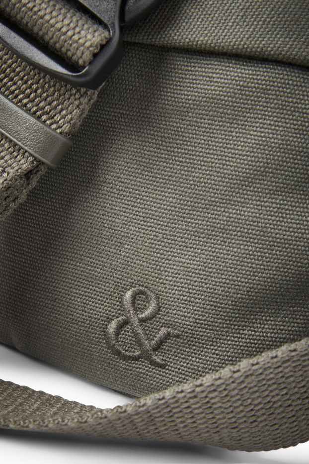 Hommes - Sac banane - gris foncé