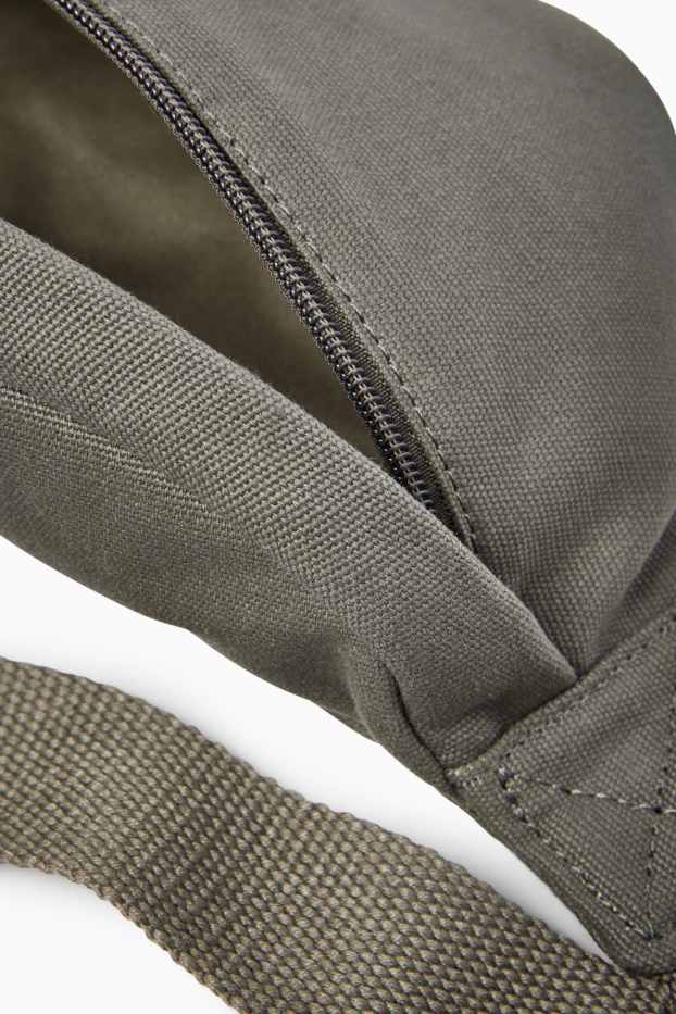 Hommes - Sac banane - gris foncé