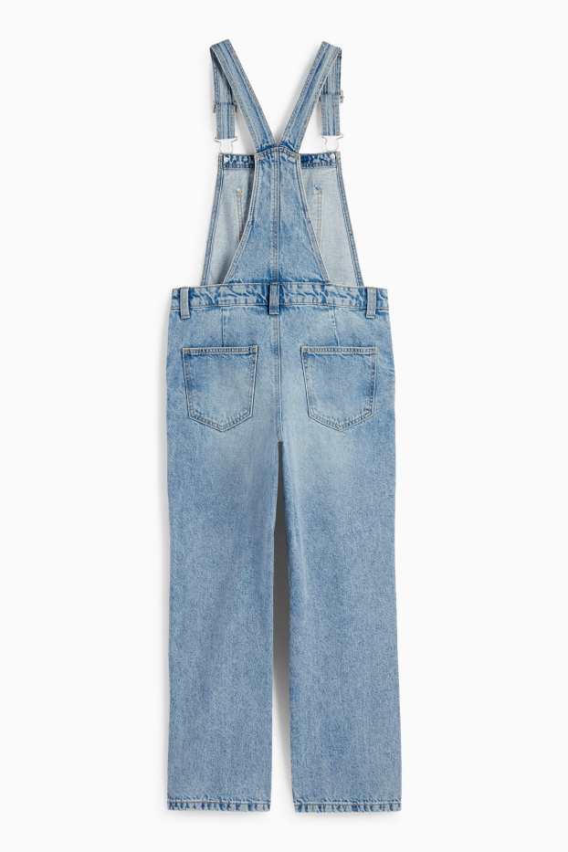 Copii - Fete - Salopetă din denim - denim-albastru deschis