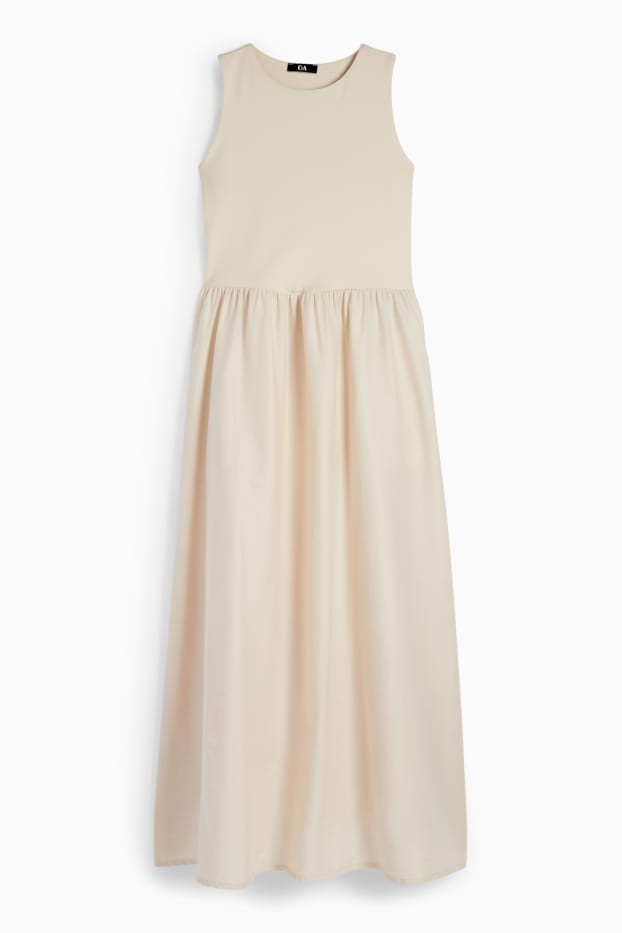 Femei - Rochie fit & flare - bej deschis