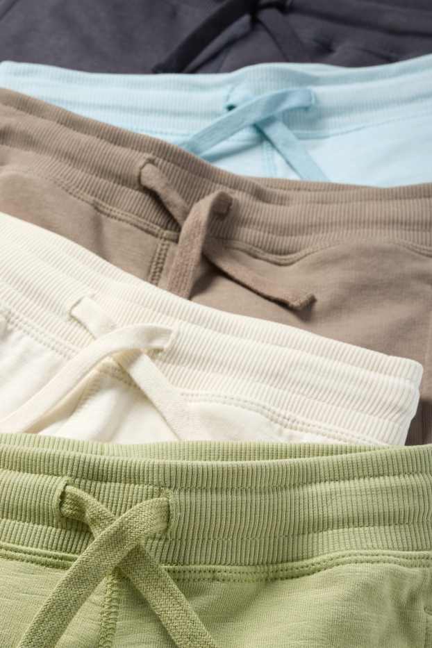 Copii - Băieți - Multipack 5 perechi - pantaloni scurți trening - verde