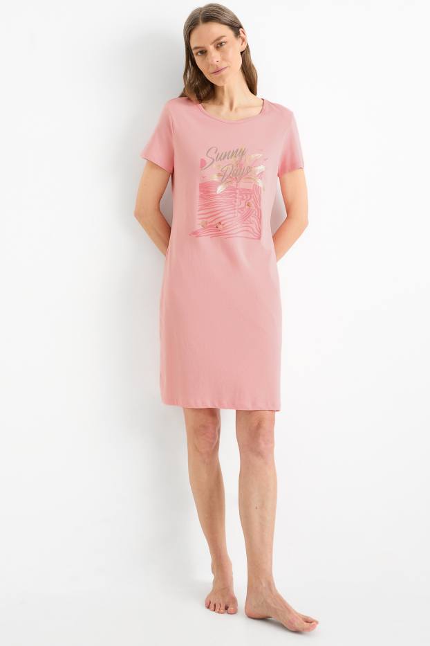 Femmes - Chemise de nuit - rose