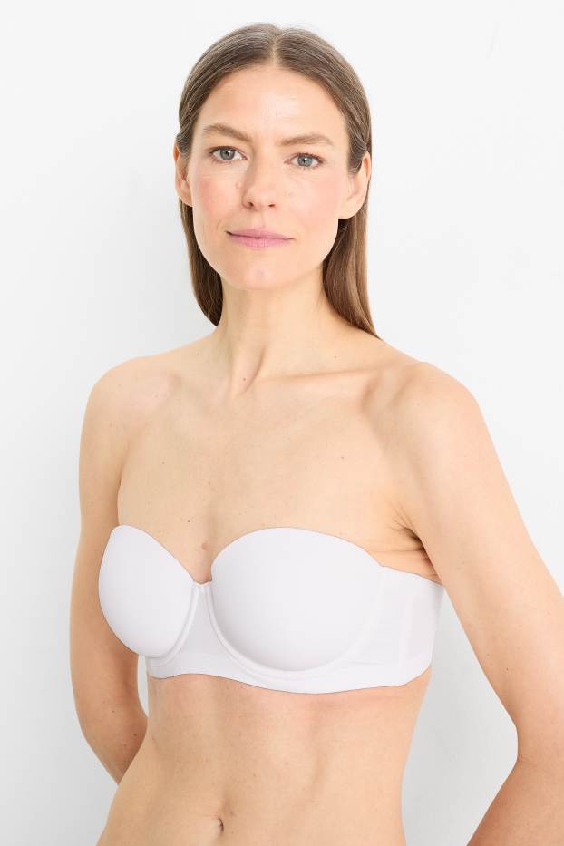 Damen - BH mit Bügel - BALCONETTE - wattiert - LYCRA® - weiß