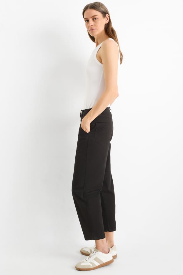 Femmes - Barrel jean - high waist - noir