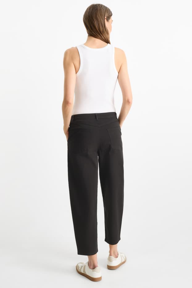 Femmes - Barrel jean - high waist - noir