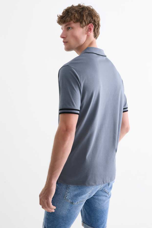 Pánské - Polokošile - modrá