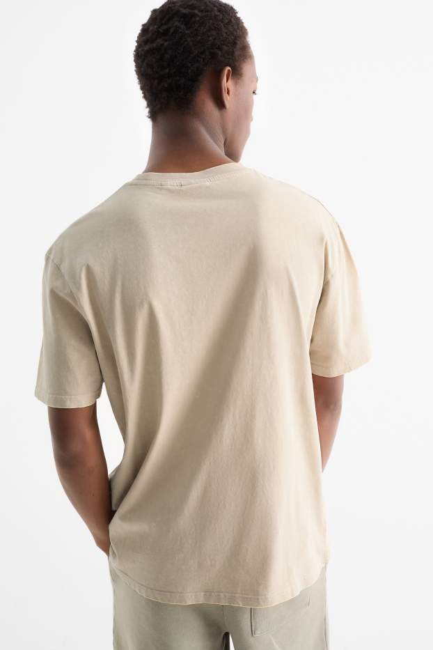 Bărbați - Tricou - relaxed fit - bej deschis