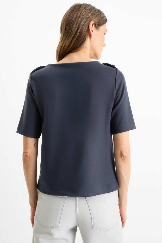 Femmes - T-shirt - regular fit - bleu foncé
