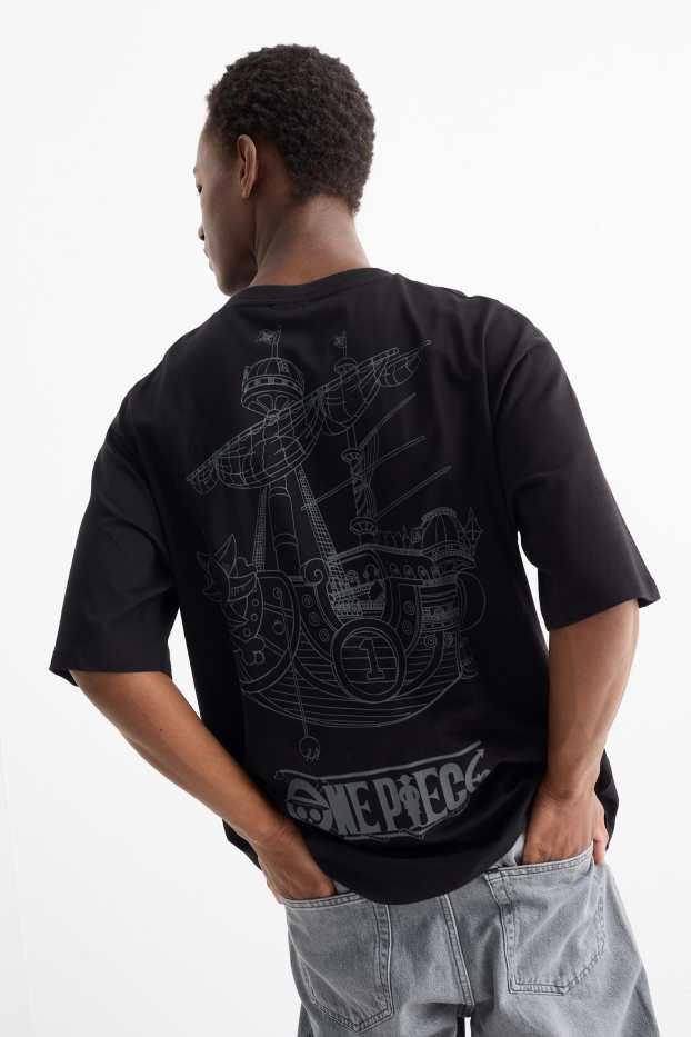 Uomo - T-shirt - oversize - One Piece - nero