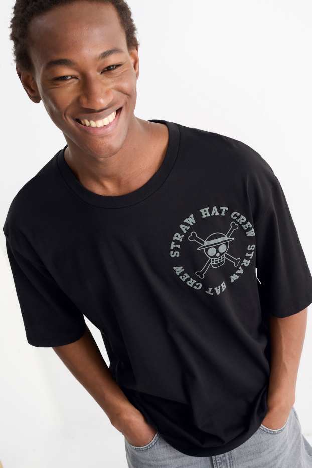 Uomo - T-shirt - oversize - One Piece - nero