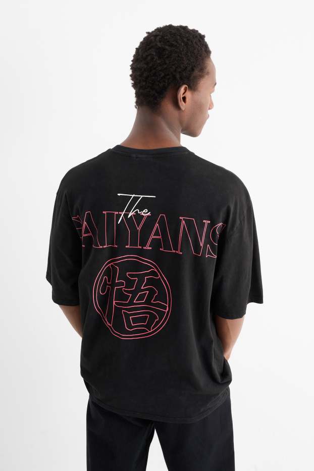 Herren - T-Shirt - Oversized - Dragon Ball Z - schwarz