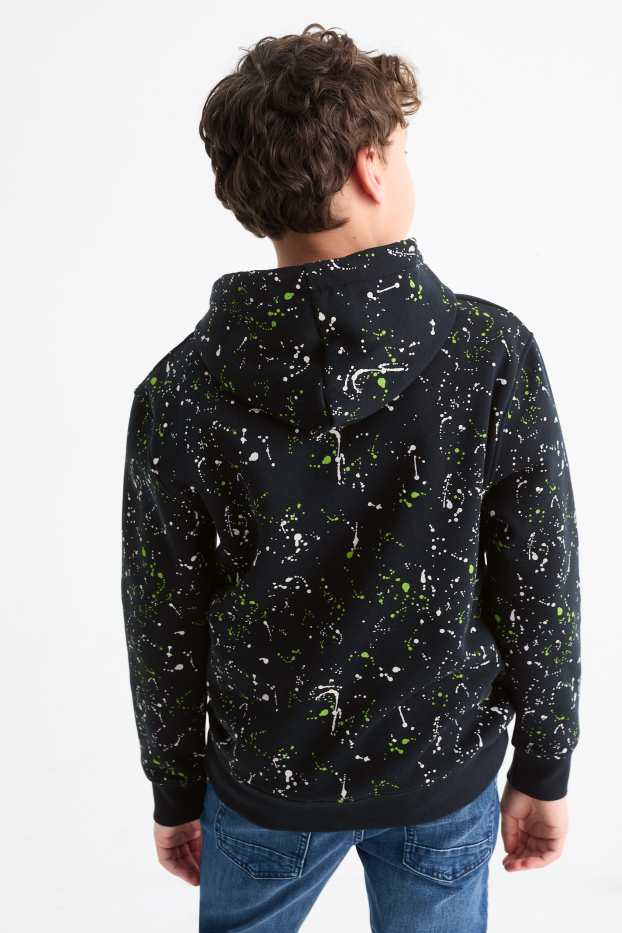 Enfants garçons - Minecraft - sweat à capuche - noir