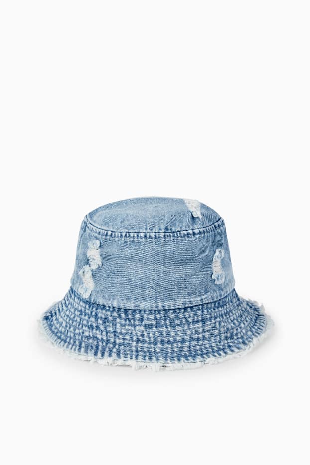 Damen - Jeans-Hut - helljeansblau