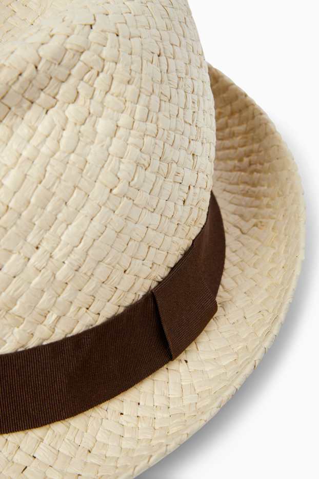 Uomo - Cappello di paglia - beige